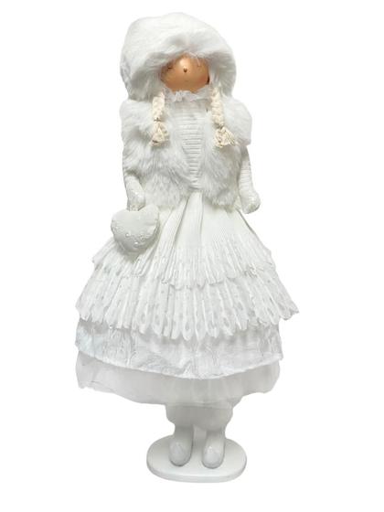 Imagem de Boneca Natalina  Angel em Pe - Branca- 46cm