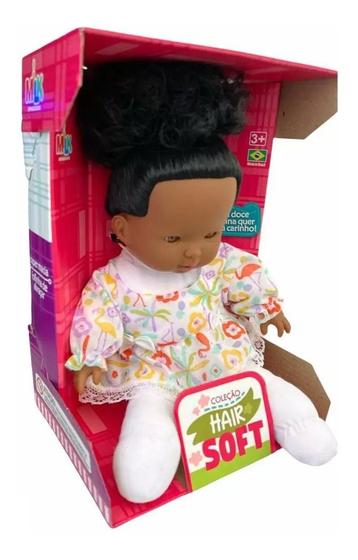 Imagem de Boneca Nenem Menina Coleção Hair Soft Macia Milk Morena 404