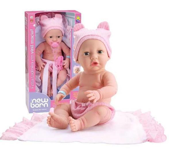 Imagem de Boneca New Born Acabou de Nascer com Acessórios - Divertoys