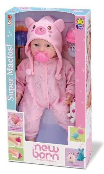 Imagem de Boneca New Born - Brinacndo de Pijama - Menina  - Divertoys