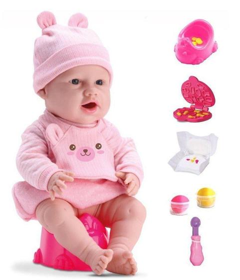 Imagem de Boneca New Born Come e Faz Caquinha Diver Toys