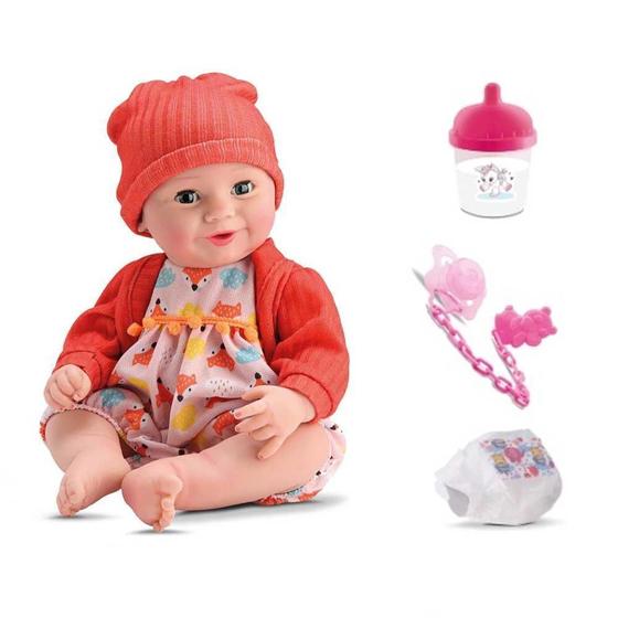 Imagem de Boneca New Born Divertoys Body Laranja Ref.8203