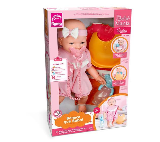 Imagem de Boneca New Mini Bebê Mania Baba Roma