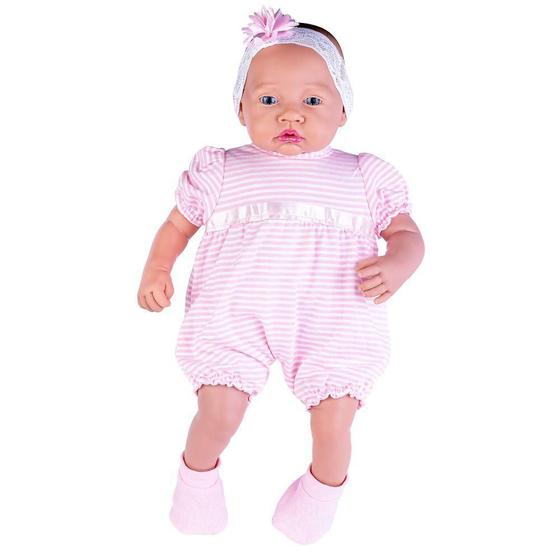 Imagem de Boneca Ninos Reborn Pesadinho 2180 Roupa Listrada - Cotiplás