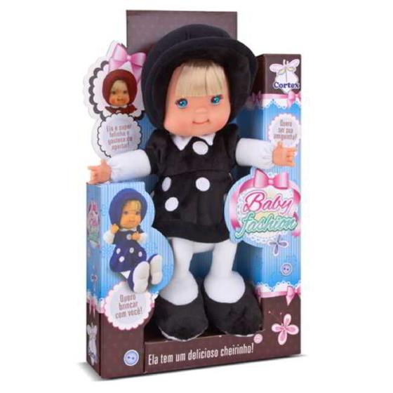 Boneca Pelúcia Baby Fashion Preta Ref.4097 Cortex Menor preço em Boneca Pelúcia Baby Fashion Preta Ref.4097 Cortex