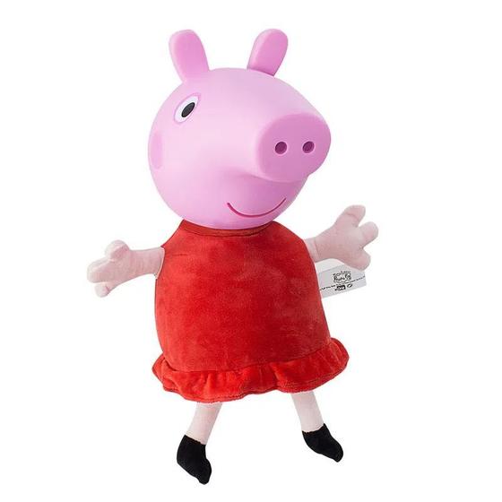 Imagem de BONECA PEPPA PIG 34cm DE PELUCIA E CABEÇA DE VINIL