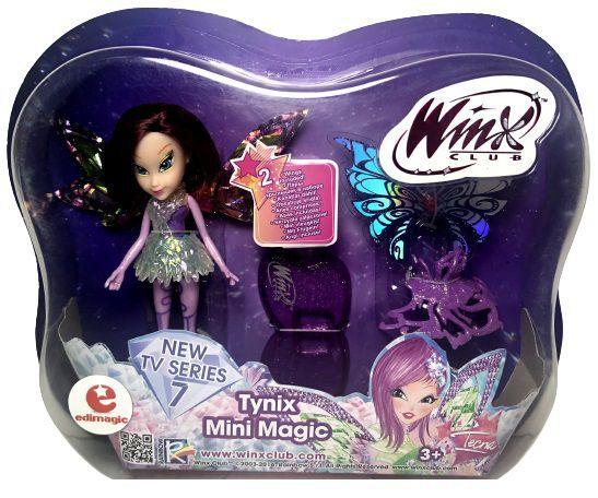 Imagem de Boneca Pequena Colecionável Fada Fadinha Menina Tecna Com Acessórios - Winx Club - Fairy School - Coleção Tynix Mini Magic - Edimagic