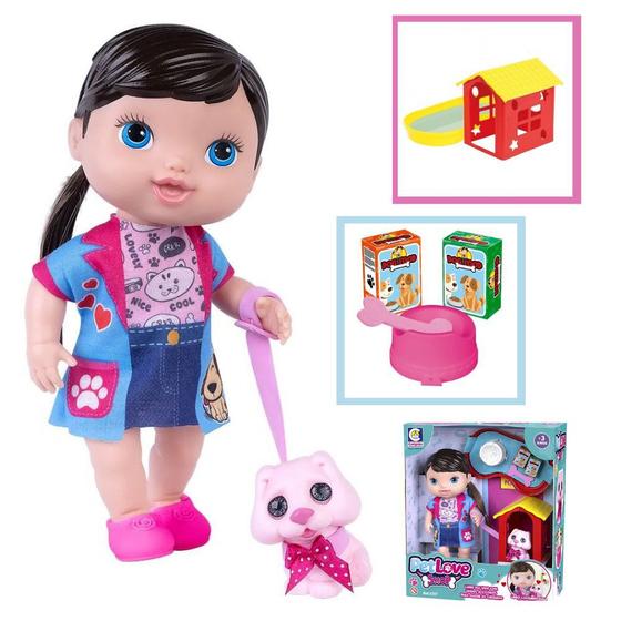 Boneca Pet Love Shop Com Cachorrinho Cotiplas 2507 Cotiplás Bonecas