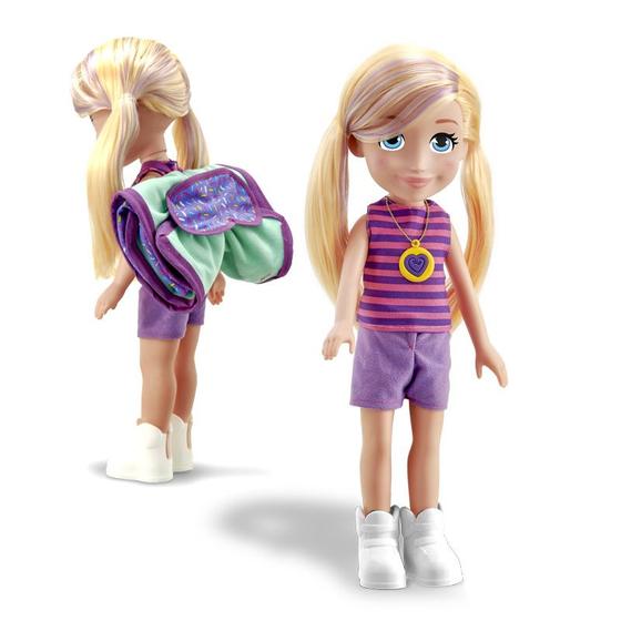 Imagem de Boneca Polly Comping com Saco de Dormir e Tapa Olhos