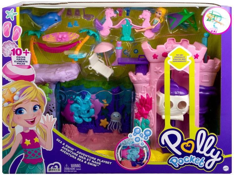 Boneca Polly Pocket Aventuras de Sereia Menor preço em Boneca Polly Pocket Aventuras de Sereia