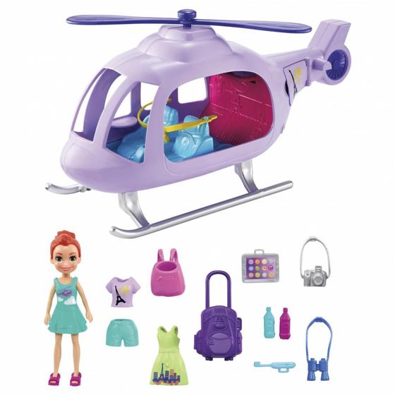 Imagem de Boneca Polly Pocket Helicóptero de Aventura - Mattel