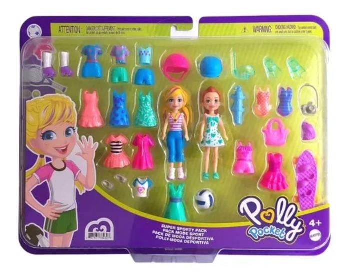 Boneca Polly Pocket Kit Moda Esportiva Gdm Mattel Bonecas Magazine Luiza