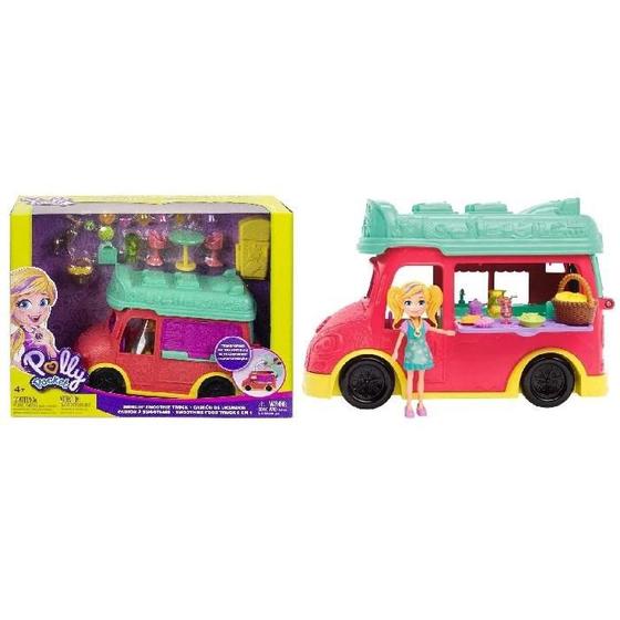 Imagem de Boneca Polly Pocket Smoothies Food Truck 2 em 1 - Mattel