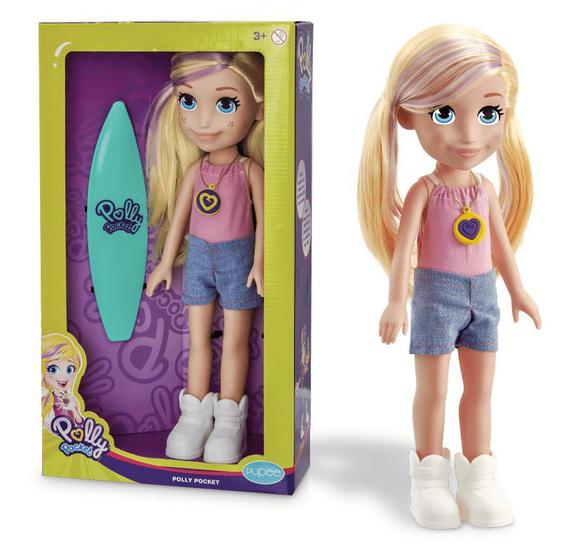 Imagem de Boneca Polly Pocket Surf Mattel Menina Baby Brinquedos