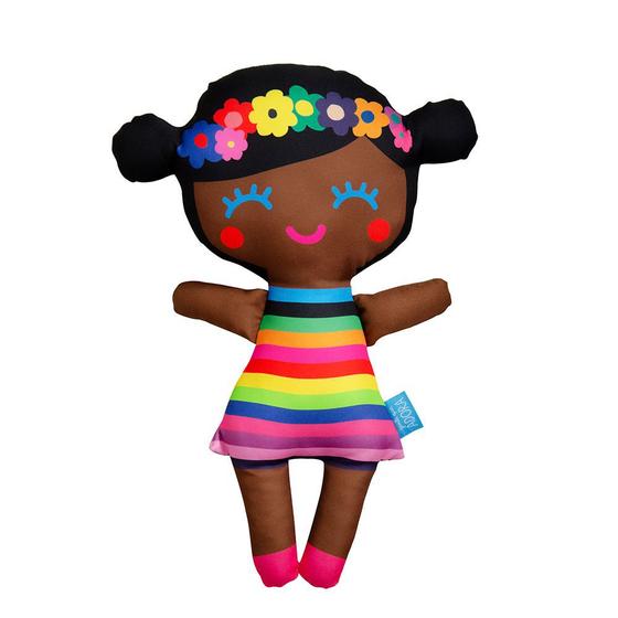 Boneca Pretinha Flor - Boneca de Pano - GENTE QUE ADORA - Bonecas de ...