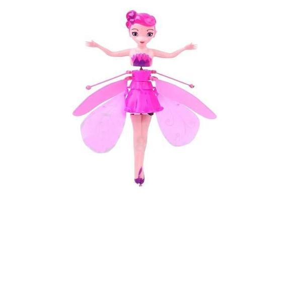 Imagem de Boneca Princesa Aerocraft Fada Voadora Rosa 19Cm Sensor Nº5