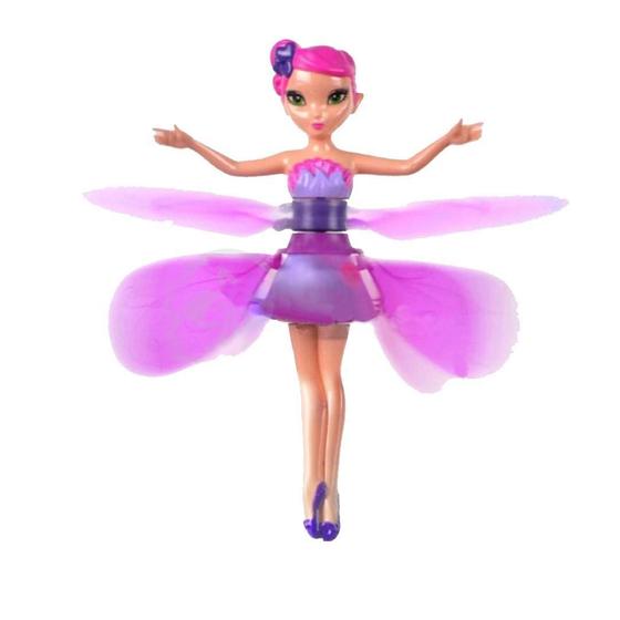 Imagem de Boneca Princesa Aerocraft Fada Voadora Roxo 19Cm Sensor Nº1