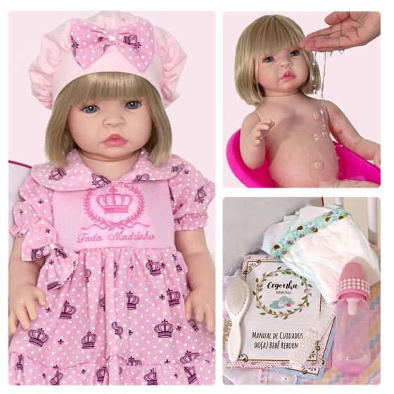 Imagem de Boneca Princesa Bebe De Silicone Fada Madrinha