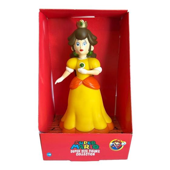 Imagem de Boneca Princesa Daisy Articulada Super Mario Bros Grande