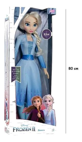 Imagem de Boneca Princesa Disney Elsa 80cm Frozen 2 Baby Brink 2006