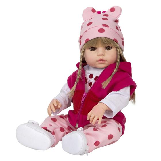 Imagem de Boneca Princesa Infantil De Roupa De Girafinha