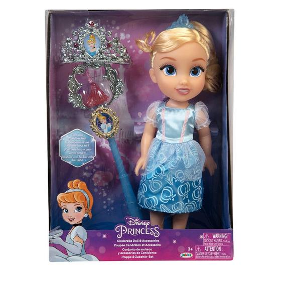 Imagem de Boneca Princesas Disney Cinderela Com Varinha e Tiara Multikids - BR1926