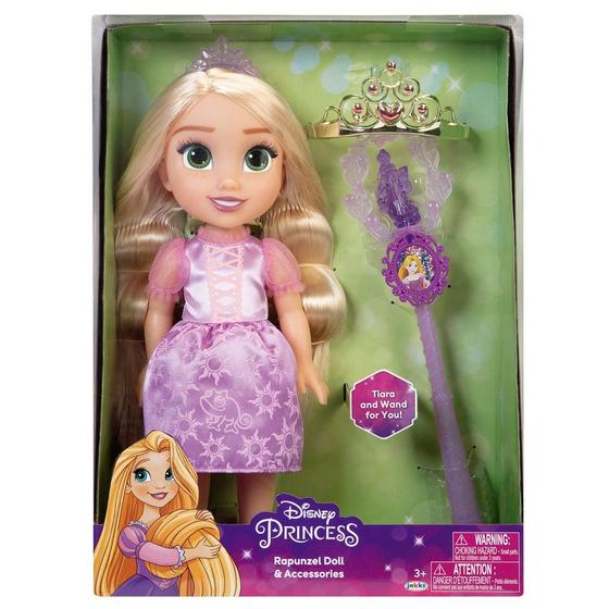 Imagem de Boneca Princesas Disney Rapunzel com Varinha e Tiara Multikids - BR1928