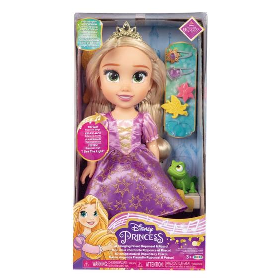 Imagem de Boneca Princesas Disney Rapunzel Musical com Som e Acessórios para Crianças a Partir de 3 Anos Multikids - BR1935