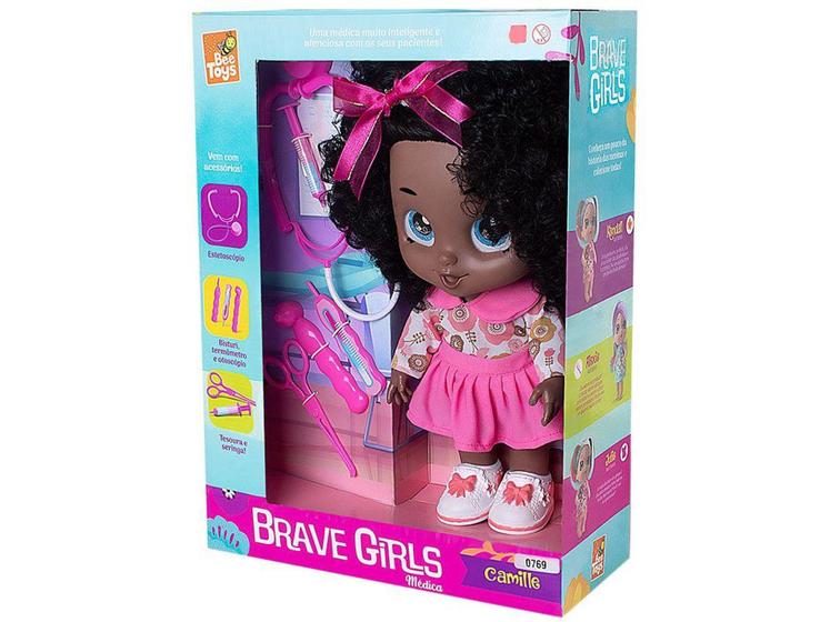 Imagem de Boneca Profissões Brave Girls Camille Médica com Acessórios doutora 0780- Bee Toys