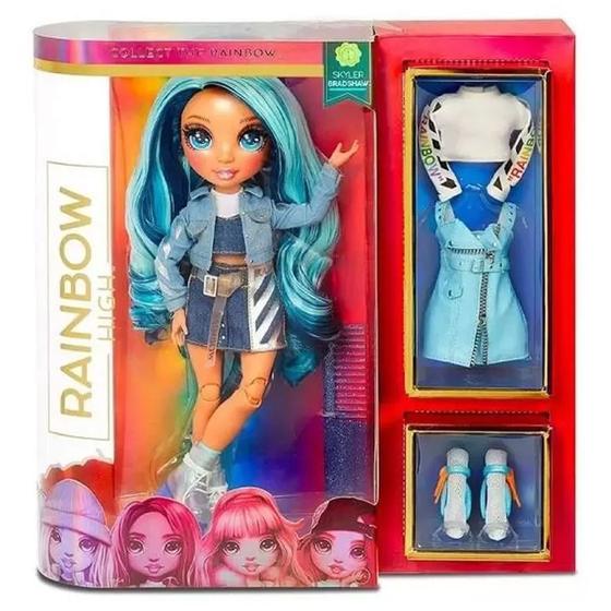 Boneca Rainbow High Fashion Skyler Bradshaw Azul Candide - Bonecas ...