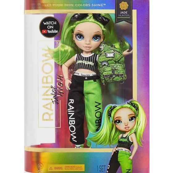 Imagem de Boneca Rainbow High Junior Jade Hunter - MGA  579991