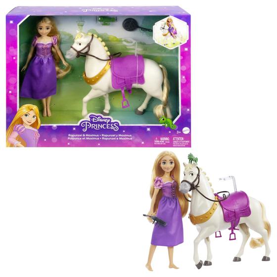 Boneca Rapunzel e Cavalo Maximus - Enrolados - Princesas Disney ...