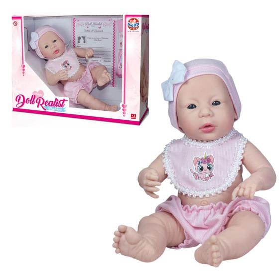 Boneca Realist Babies - Bebe Brinquedo Presente Para Menina 3 4 5 6 anos -  Baby Aniversário Dia das Crianças Natal - SID-NYL - Bonecas - Magazine Luiza