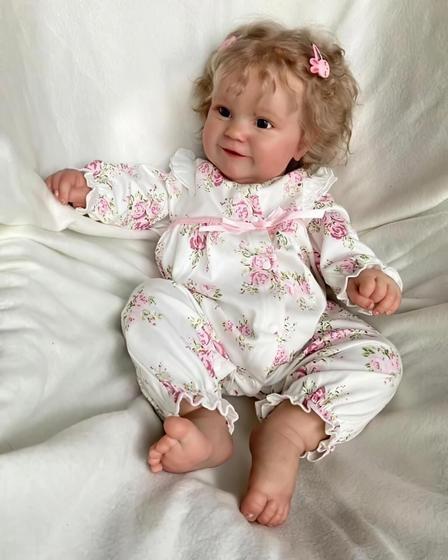 Imagem de Boneca Reborn Baby Doll TERABITHIA 50 cm em vinil de silicone para corpo inteiro