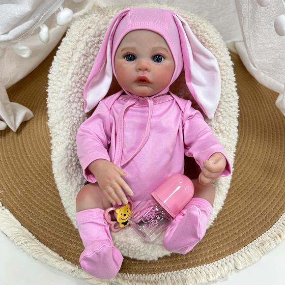 Imagem de Boneca Reborn JOYARR - Realista 45cm - Corpo Inteiro de Vinil