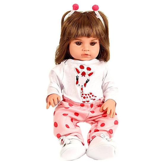 Imagem de Boneca Reborn Realista Baby Alive Menina De Silicone Senta