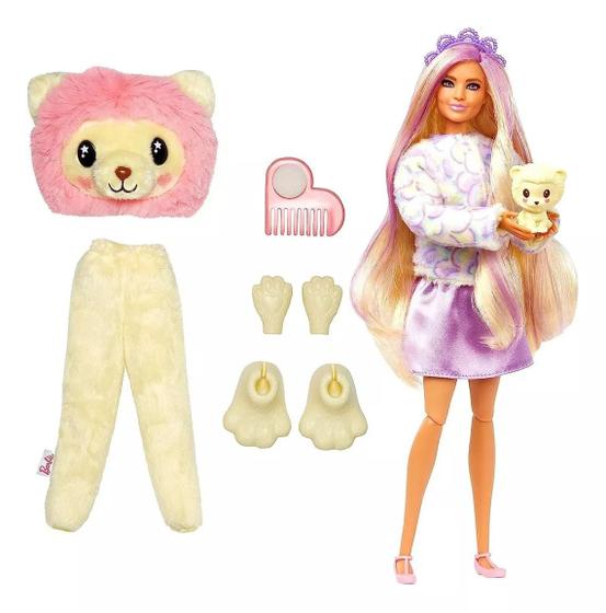 Imagem de Boneca Série Selva Barbie Cutie Reveal Leão