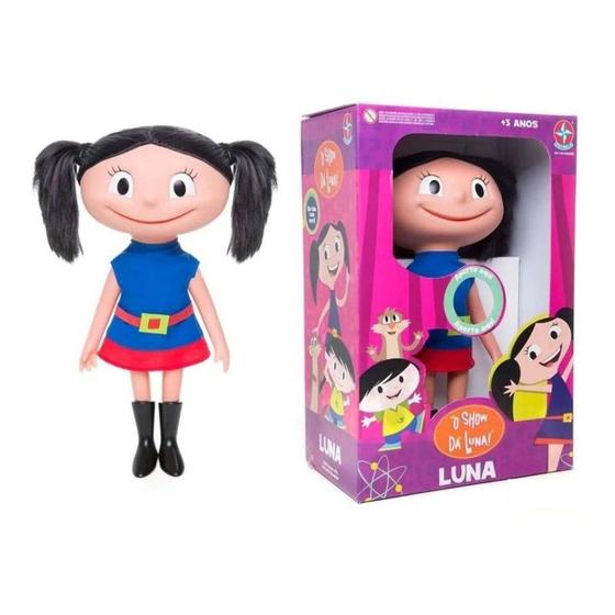 Boneca Show da Luna 40cm - Fala e Canta - Brinquedo Estrela - Bonecas ...