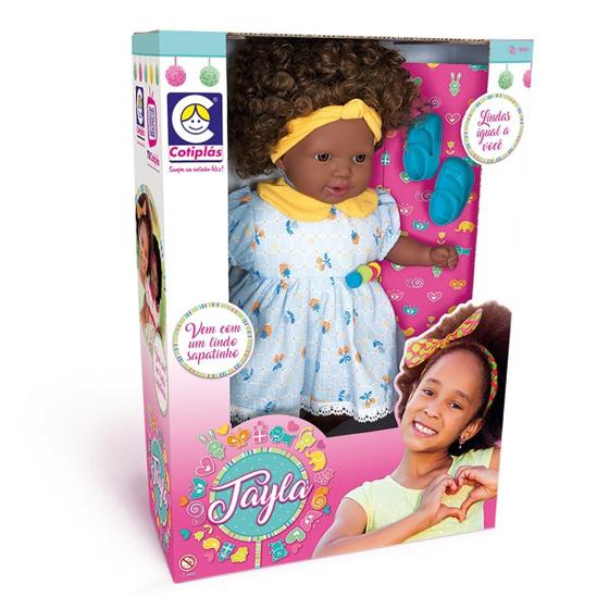 Imagem de Boneca Tayla 48Cm Vestido Sortido Cotiplas 2881