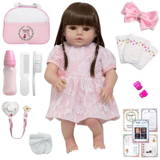 Imagem de Boneca Tipo Reborn Menina Linda Baby Alive Diversos Itens