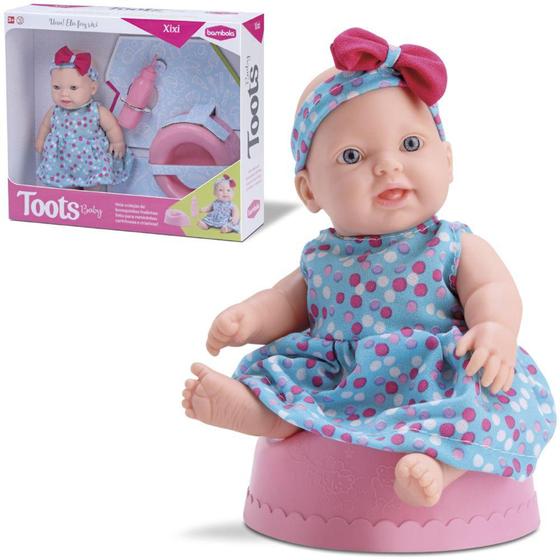 Imagem de Boneca toots baby faz xixi com acessorios na caixa - BAMBOLA