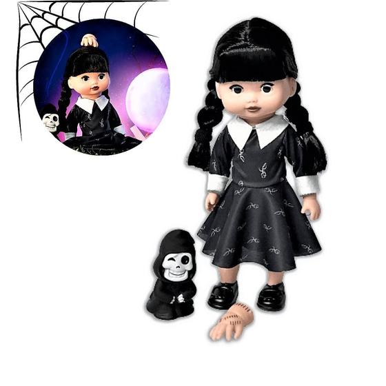 Imagem de Boneca Vavazinha Addams C/ Mãozinha E Fantasminha Brinquedo