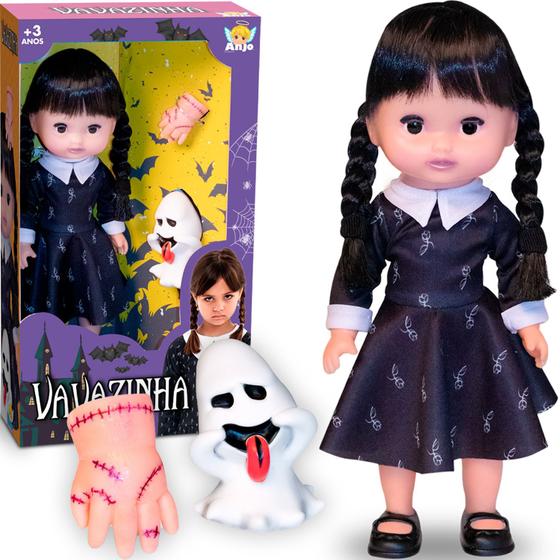 Imagem de Boneca Vavazinha Brinquedo 30cm Menina Mãozinha Fantasminha -  Anjo Brinquedos