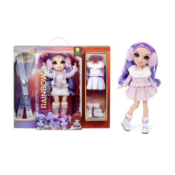 Imagem de Boneca Violeta Rainbow High - Inverno - Brinquedo para Crianças (6-12 anos)