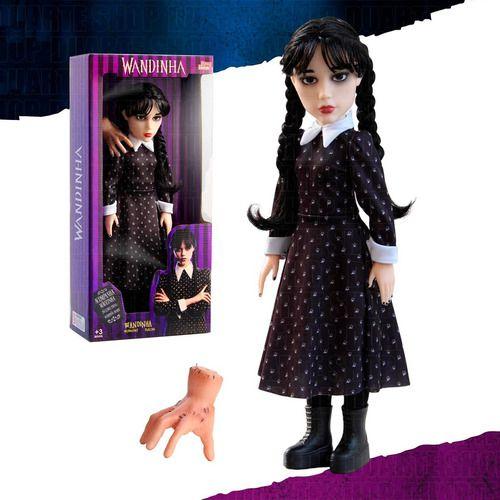 Imagem de Boneca Wandinha Addams Vandinha C/ Mãozinha Grande Original 