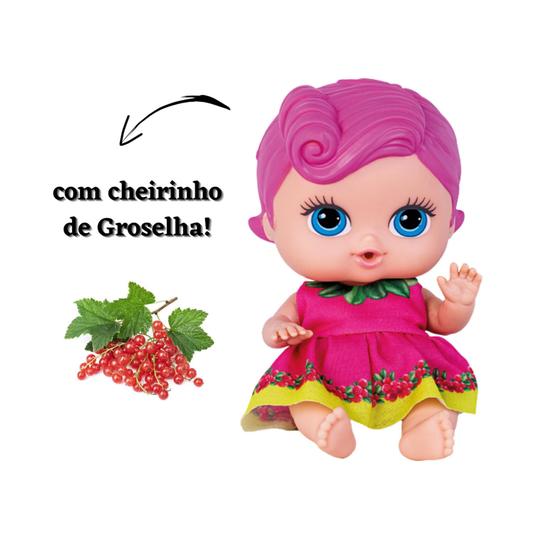 Imagem de Bonecas Coleção Frutinhas Cotiplás Brinquedo Infantil com cheirinho de frutas