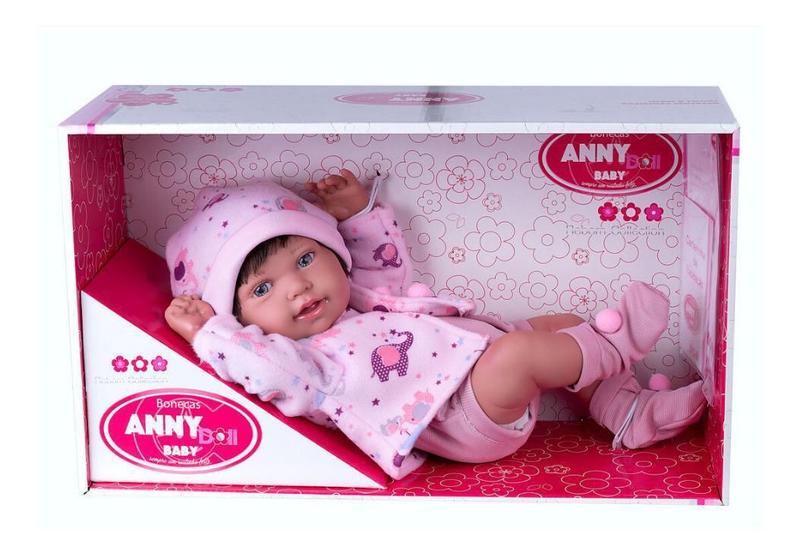 Imagem de Boneco Anny Doll Baby Menina Reborn Cotiplás