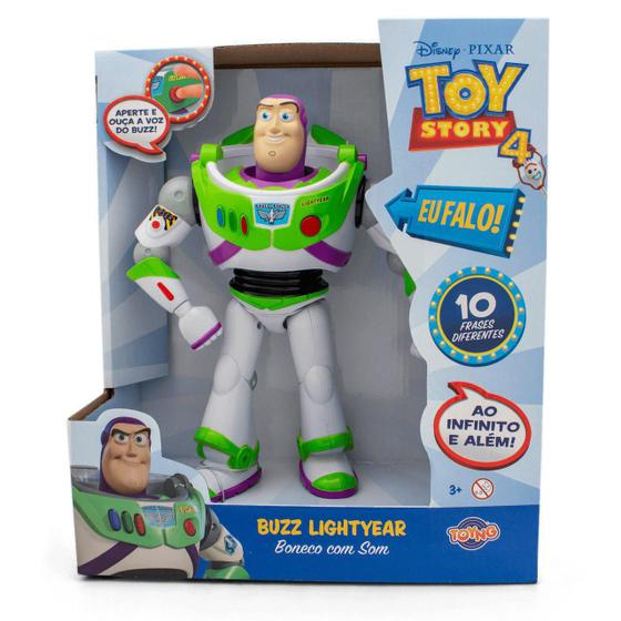 Boneco Articulado Buzz Lightyear Com Som Toy Story Toyng - Bonecos ...