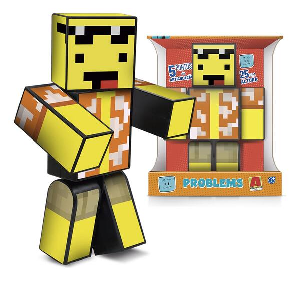 Mel Streamer Boneco Articulado do Jogo MineCraft Youtuber Mel Streamer - Algazarra ...