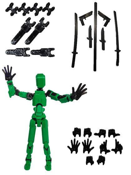 Imagem de Boneco Articulado Dummy 13 Diversas Cores Brinquedo Infantil Criança Colecionador Colecao